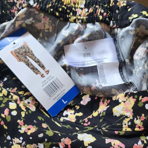 NWT Jessica Simpson Pant Women Size Large Multicolor Bouquet Splash Pull On - Picture 6 of 11